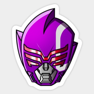 SENTAI VILLAIN ZENKAIGER ( STACAESAR ) HELMET Sticker